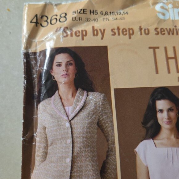 Simplicity Threads 4368 Skirt Pants Top Jacket P5  12-20 UNCUT FF Sewing Pattern - Picture 5 of 8